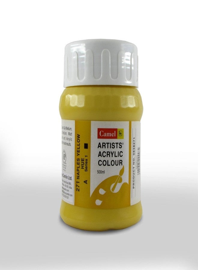 Camlin Kokuyo Artist Acrylic Colour 500 ml Series 1 Naples Yellow Hue